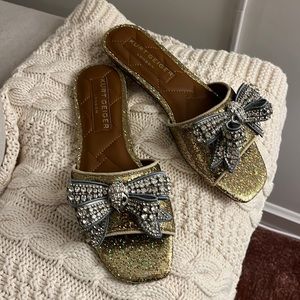 Brand new gold Kurt Geiger sandals